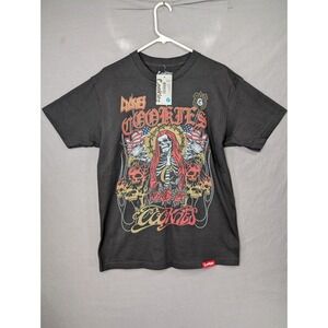 Cookies Highway SS Tee CM244TSP59 Black Medium Biker Skeleton Graphic Shirt NWT